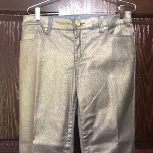 Chicos size 05 metallic jeans